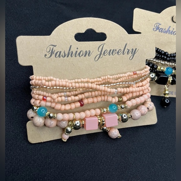 Fashion Jewelry Multicolor Beaded Bracelet Trio - Picture 3 of 5